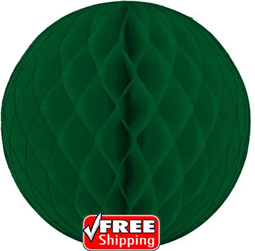 

20pcs Dark Green Tissue Paper Honeycomb Balls Lantern,Hanging Party Decorations,Nursery,Wedding,Garland-4",6",8",10",12",14",16"