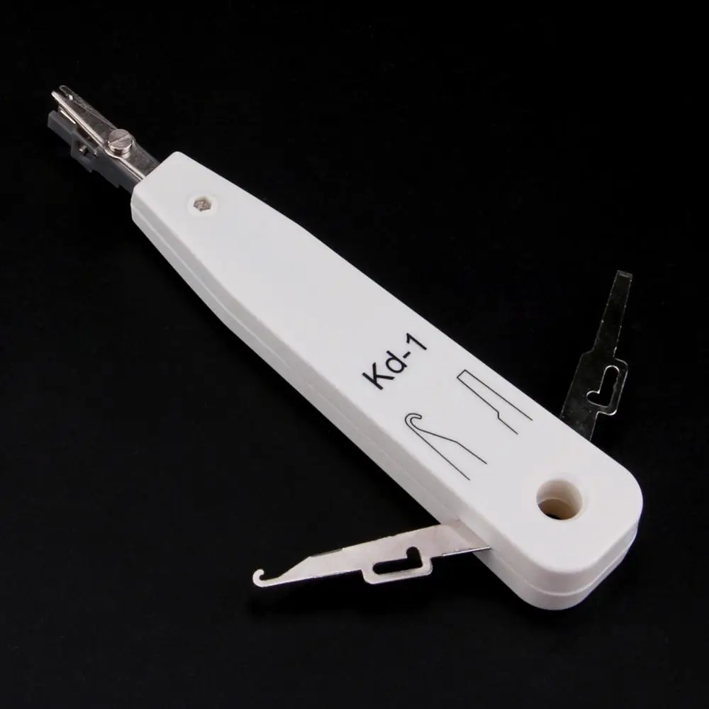 Besegad Ethernet Network Patch Panel Faceplate Punch Down Tool Network Wire Cat5 RJ11 RJ45 Telephone Terminal Insertion Tools