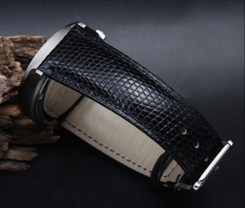 18mm 20mm 22mm 24mm MAN New Top Grade Lizard pattern Genuine Leather Watch BAND Strap Free Shipping