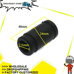 Silikonowy łącznik wydechowy gumowy Adapter rura wydechowa łącznik gumowy do 1/8 Nitro zdalnie sterowany Model samochodu HSP HPI Losi Axial Kyosho czarny