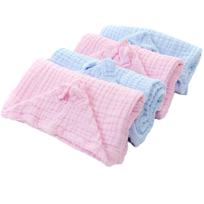 Baby Bathrobes Cloak Children Boys Girls 6 Layers Muslin Cotton Bath Robes Hooded KidsTerry Beach Wrap Towel Pajamas Gown