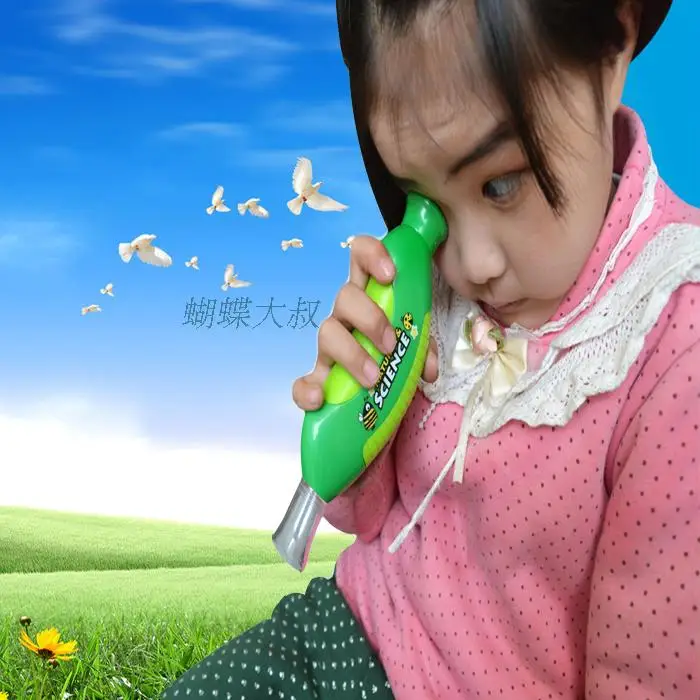 Lupa educativa de mano para niños y estudiantes, juguete de 30 aumentos, Visor de observación de insectos, lupa de vidrio