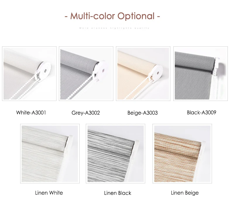 CASAYA-High Quality Sunscreen Roller Blinds, UV Blocking/ Fire Retardant/ Sun Shading Window Blinds for Outdoor Office and Livin
