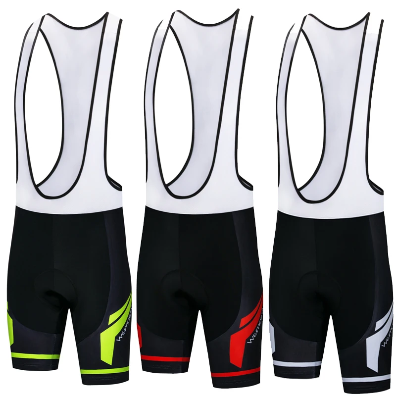 Cycling Bib Shorts Men Outdoor Wear Bike Bicycle Cycling 3D GEL Padded Riding Bib Shorts Coolmax Black Green Red Blue White