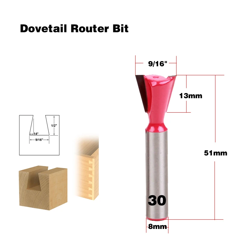 1pc 8mm Shank wood router bit Straight end mill trimmer cleaning flush trim corner round cove box bits tools Milling Cutter