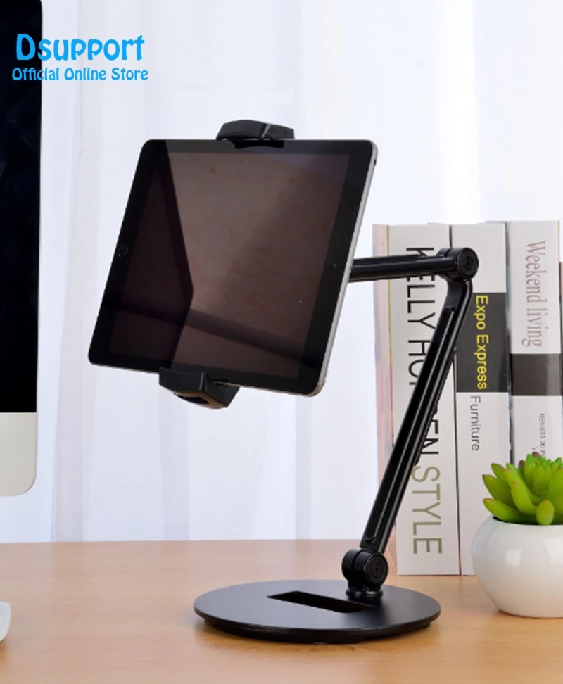 حامل سطح مكتب من سبائك الألومنيوم مقاس 4-12.9 بوصة ، قابل للتعديل مجانًا ، للهاتف/الكمبيوتر اللوحي ، لجهاز ipad pro ، iphone