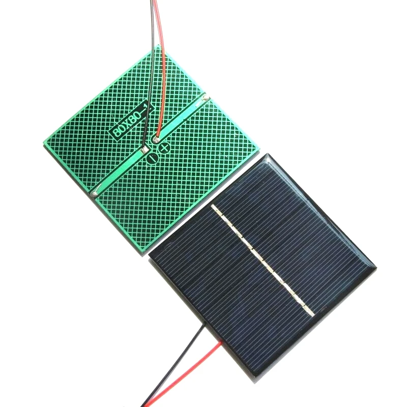 Hot Sale 0.8W 5V Mini Solar Panel With Cable Epoxy Solar Cell DIY Solar Charger For 3.7V Battery 12PCS/Lot Free Shipping