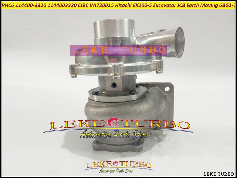 NEW Turbo RHC6 CIBC 114400-3320 1-14400-3320 VA720015 1144003320 For HITACHI EX200-5 Excavator For JCB Earth Moving 6BG1T 6BG1-T