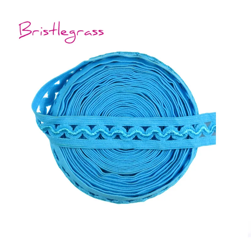 BRISTLEGRASS 2 5 10 Yard Lace Trim Elastic 5/8\