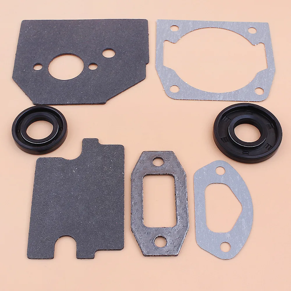 Cylinder Carburetor Intake Gasket Oil Seal Kit For Chinese 4500 5200 5800 45CC 52CC 58CC Chainsaw Gasket Replacement Set