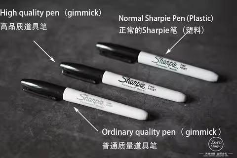 Vanishing Sharpie by SansMinds Creative Lab Illusions Street,Party Funny Comedy magic tricks Gimmick props Mentalism,pen