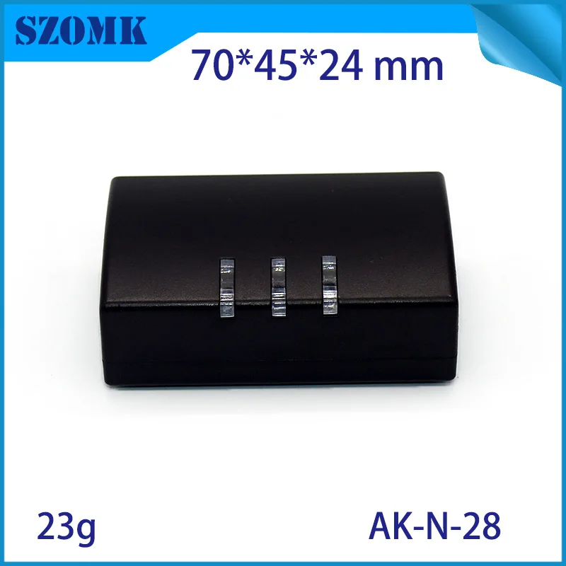 1 Piece 70*45*24mm LED enclosure electronics plastic box szomk hot sales plastic project box black/ white pcb plastic box