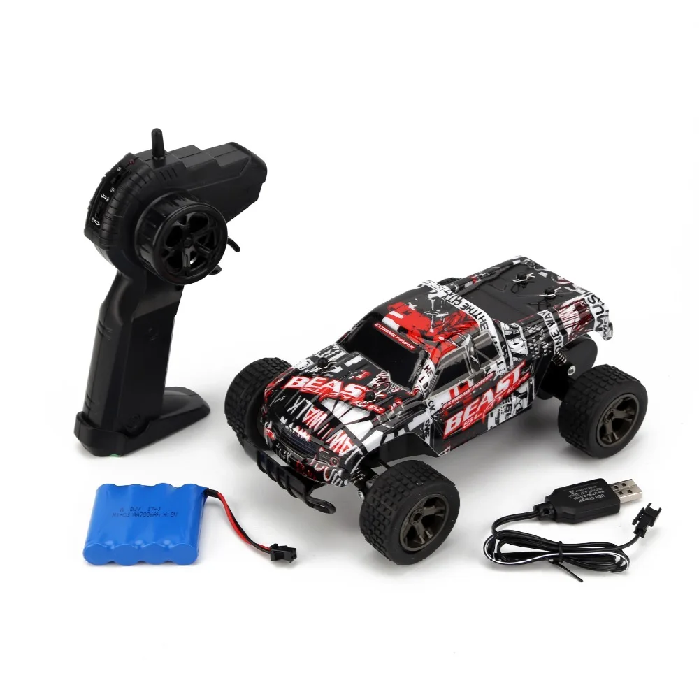 1:20 30 km/h telecomando auto RC elettrico Monster Truck RC Car Wheel Driver 2WD Drift Field Buggy