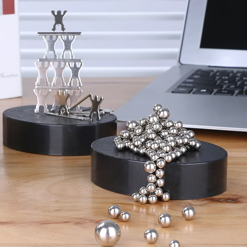 Magnetic Sculpture Free Swing Magnet Toys Diy Home Decoration Magnetic Sculptures magentic desk art sculpture