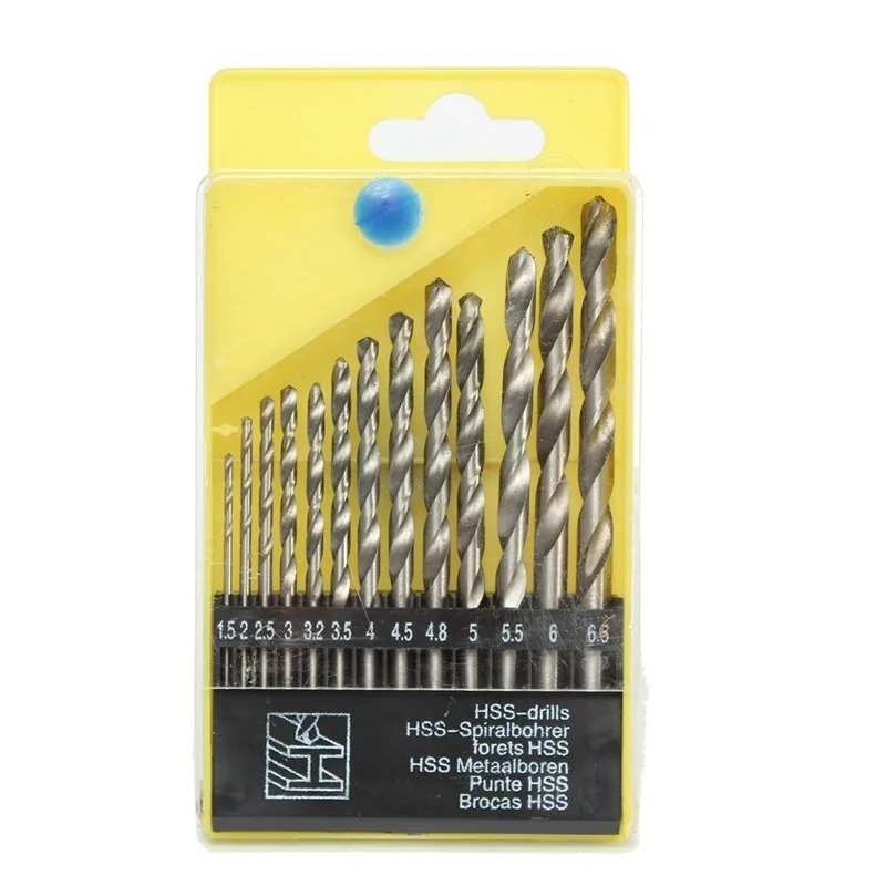 

13PC Bit High Speed Steel Straight Handle Twist Drill