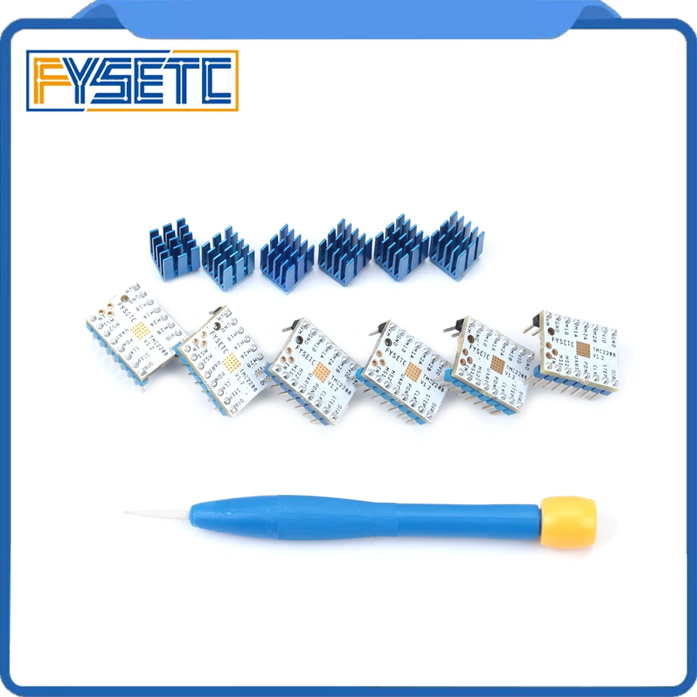 

100pcs TMC2208 v1.2 Stepping Motor Mute Driver Stepstick Power Tube Built-in Driver Current 1.4A Peak Current 2A Replace TMC2100