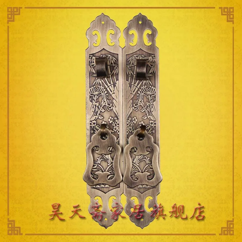

[Haotian vegetarian] copper straight handle / bookcase handle / cabinet handle 18cmHTC-144