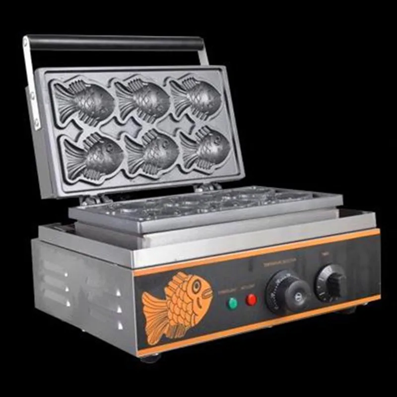 Kleine fisch kuchen maschine elektrische Koreanische fisch geformt waffel, der maschine fisch kuchen ofen backen ausrüstung