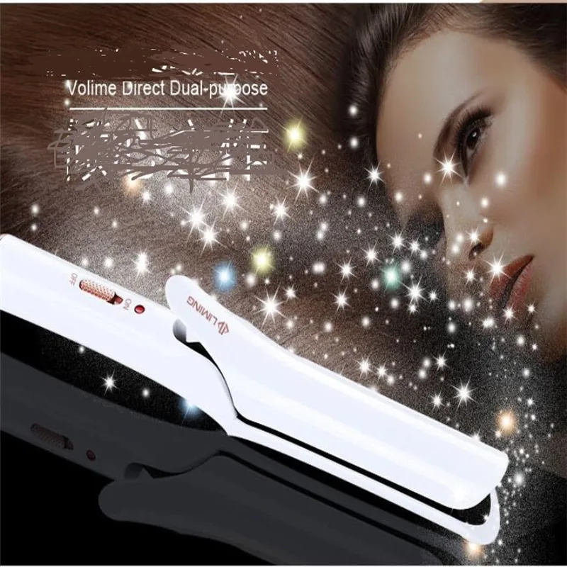 

Household Electric Ionic Care Hair Curler Iron Fringe Wave End Curling Wand Hairstye Straightener Flat Straighter Crimple Style