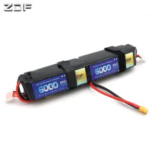 HRB 12S Lipo Battery 44.4V 5000mAh 50C XT150 XT60 Deans Pack For Goblin 700  RC Fixed Wing Helicopter Quadcopter For E-bike Parts