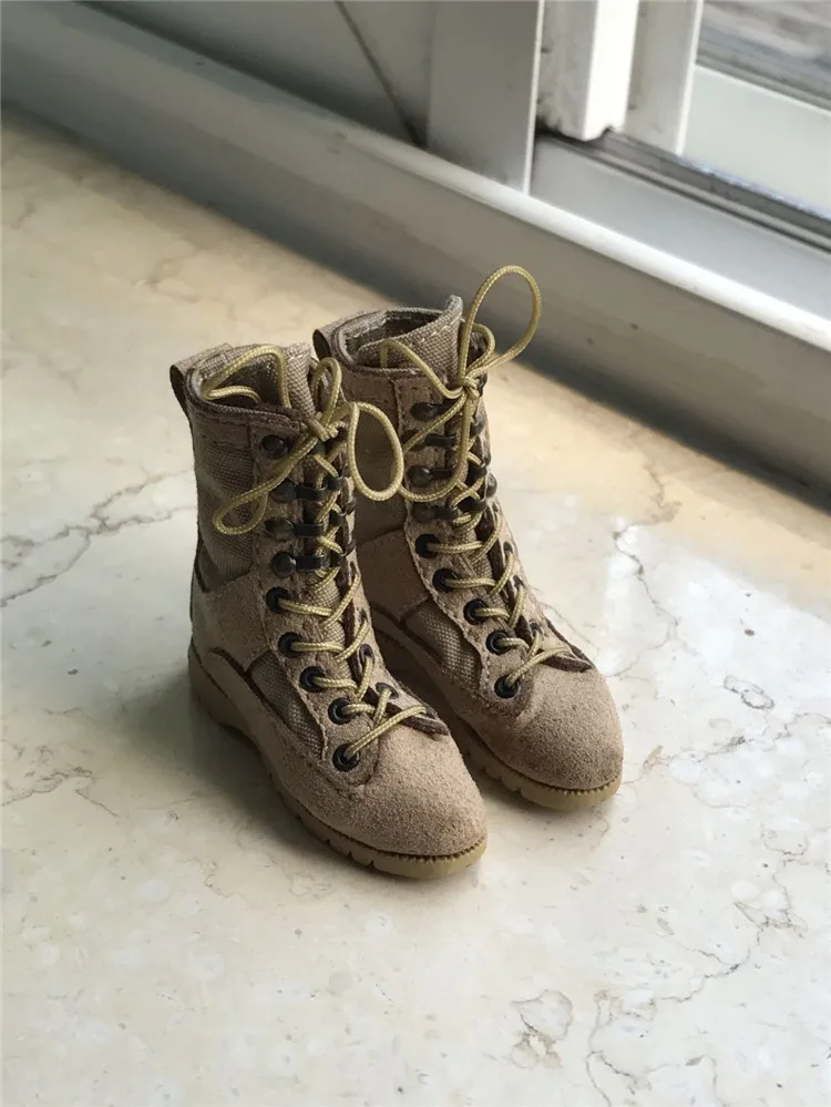 Accesorios para figuras a escala 1/6, zapatos militares, botas de combate para muñeca de figura de acción de 12 ". No incluye cabeza, cuerpo ni otros accesorios