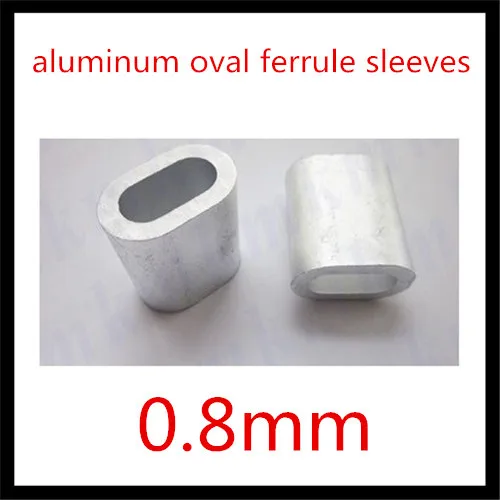 

1000PCS 0.8MM aluminum oval ferrule sleeves