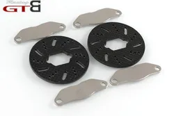 GTBRacing 1/5 RC Car LOSI 5IVE-T Stainless Steel Brake Pad with Carbon Fiber Brake Disc Set Uprade Part