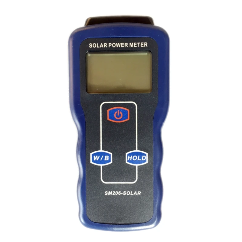 Portable Digital Solar Power Meter Precision Light Meter Data Hold Peak Hold For Solar Radiation Research Glass Light Intensity