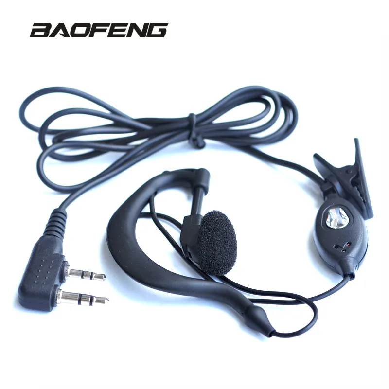 Baofeng UV-5R Original Earphone for Walkie Talkie UV 5R PTT Headset With Mic K port Headphone for 888S uv5r UV-5RA UV-5RE  UV82