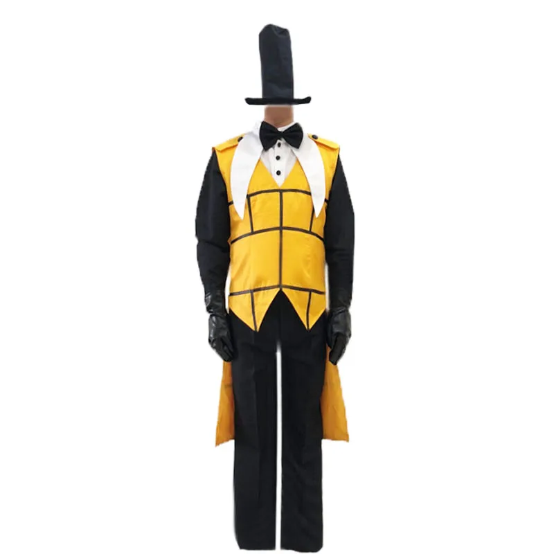 Anime! Bill Cipher Uniform Cosplay Costume Mystery Attack Outfit costume