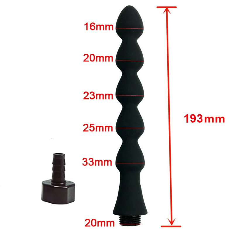 건강한 직장 항문 주사기용 실리콘 관장 샤워 노즐, Douche 시스템, 질 클렌징 샤워 헤드, 항문 관장 클리너