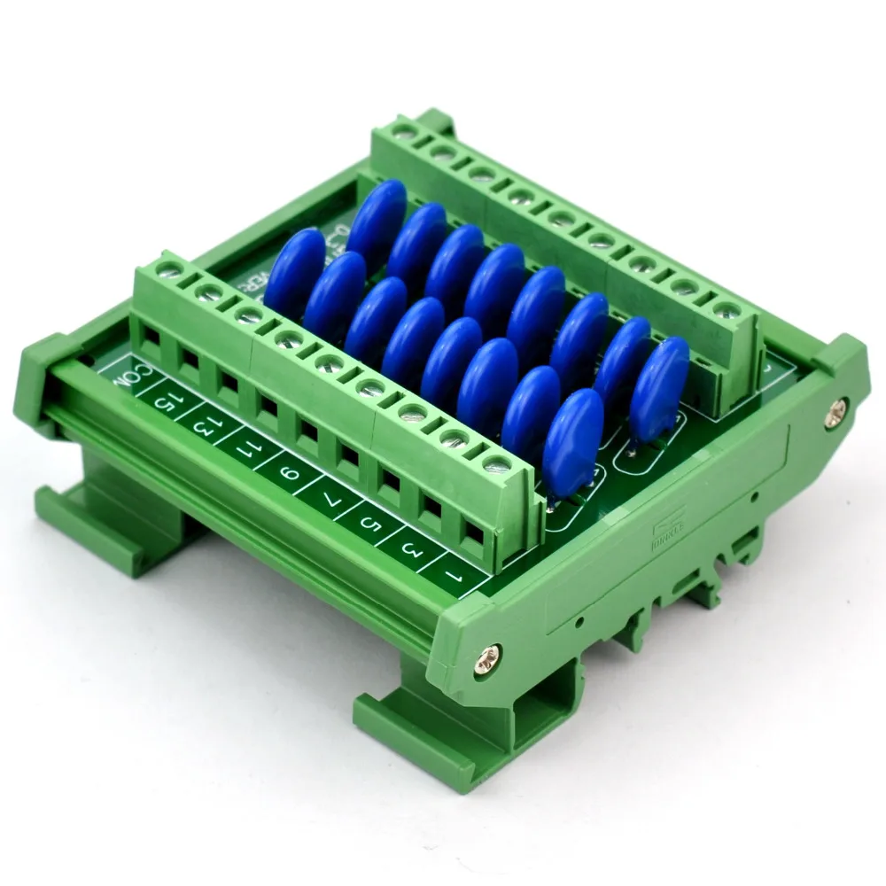 

16 Channels Common DIN Rail 150V SIOV Varistor Surge Protection SPD Module.