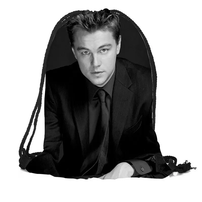 

Custom Leonardo DiCaprio Drawstring Bag Silk Soft Bag Large Sapacity Custom Logo Printing Backpack More Size