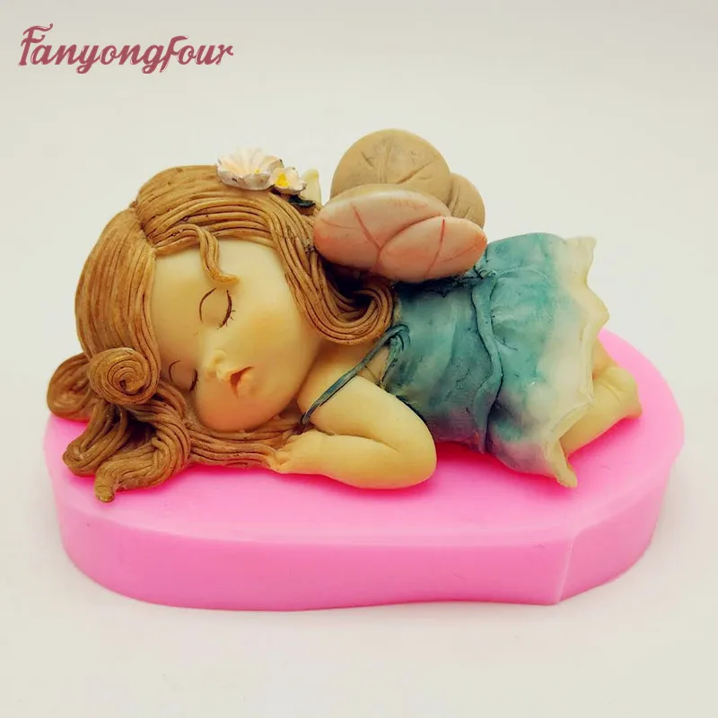 Cute Elf Silicone Mold, Soap Candle 3D Mold Mouse Cake Silicone Mold Kitchen Baking Tool
