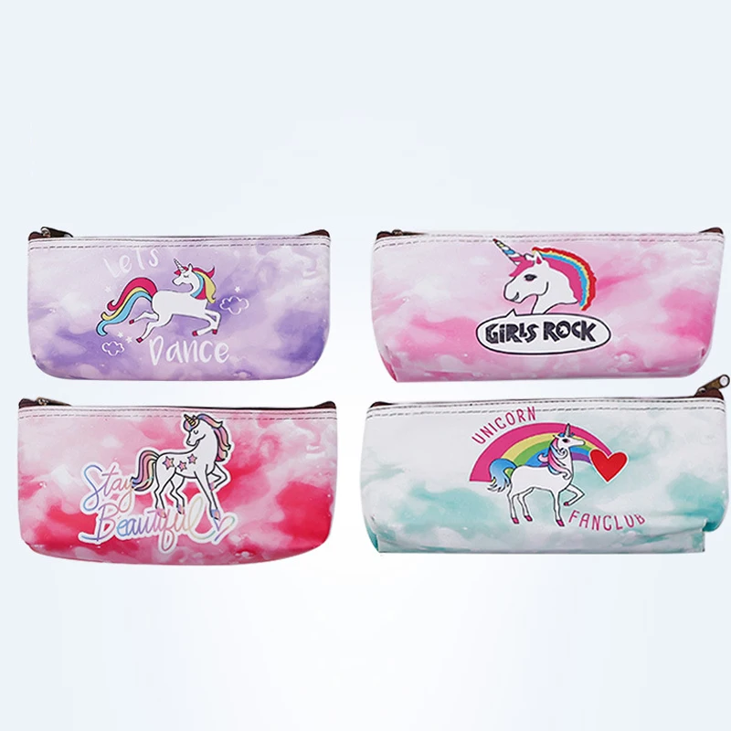 

Colorful Unicorn Pencil Case For Kids Stationery Gift Cute Pencil Box Pencilcase Kawaii Office School Supplies Pencil Cases Tool