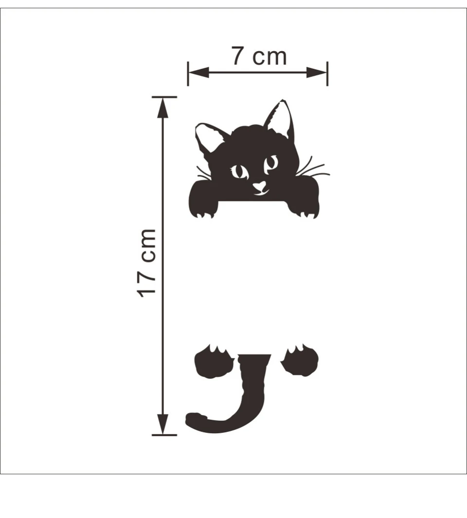 Adesivi Da Parete Con Gatti – 6 Fogli 35,6x27,9 Cm – 64 Gatti – Rimovibili E Riutilizzabili – Per Cameretta E Soggiorno - 5