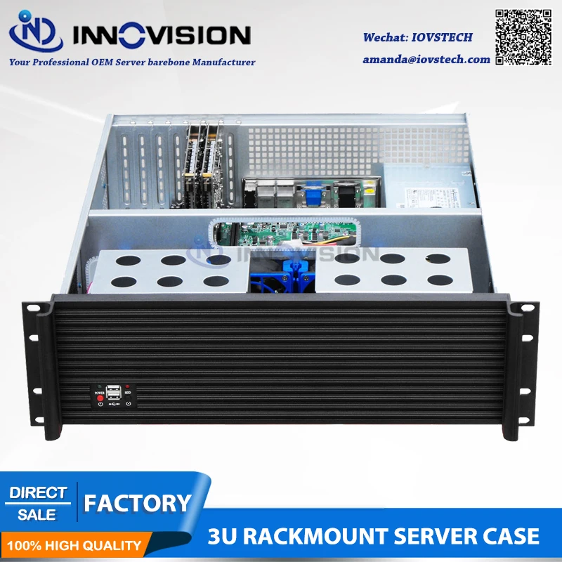 Fashionable 3U Rack mount 8 bays server case RX3500L