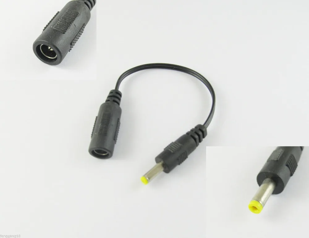 

10pcs CCTV DC Power Adapter Connector Cable 5.5x 2.1mm Female Socket to 4.0x1.7mm Male 17cm