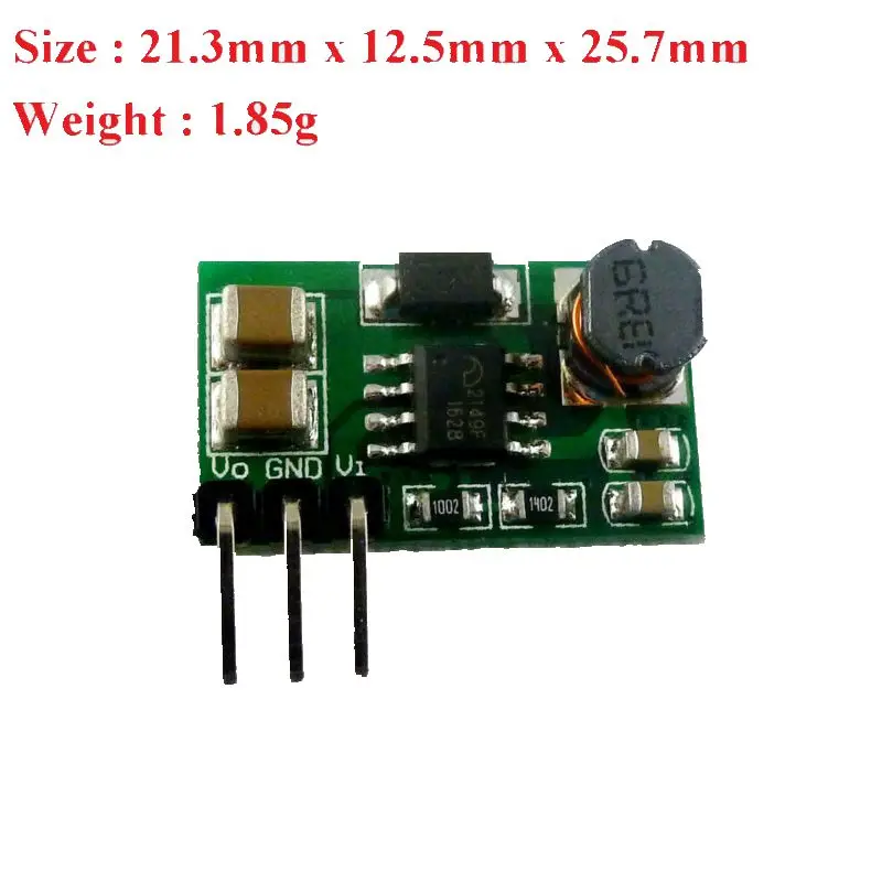 3 PCS DD0606SA DC-DC 1-5V bis 3V 3V3 3V7 4V5 5V 6V Schritt bis DC DC-Boost-Converter Step-up Modul