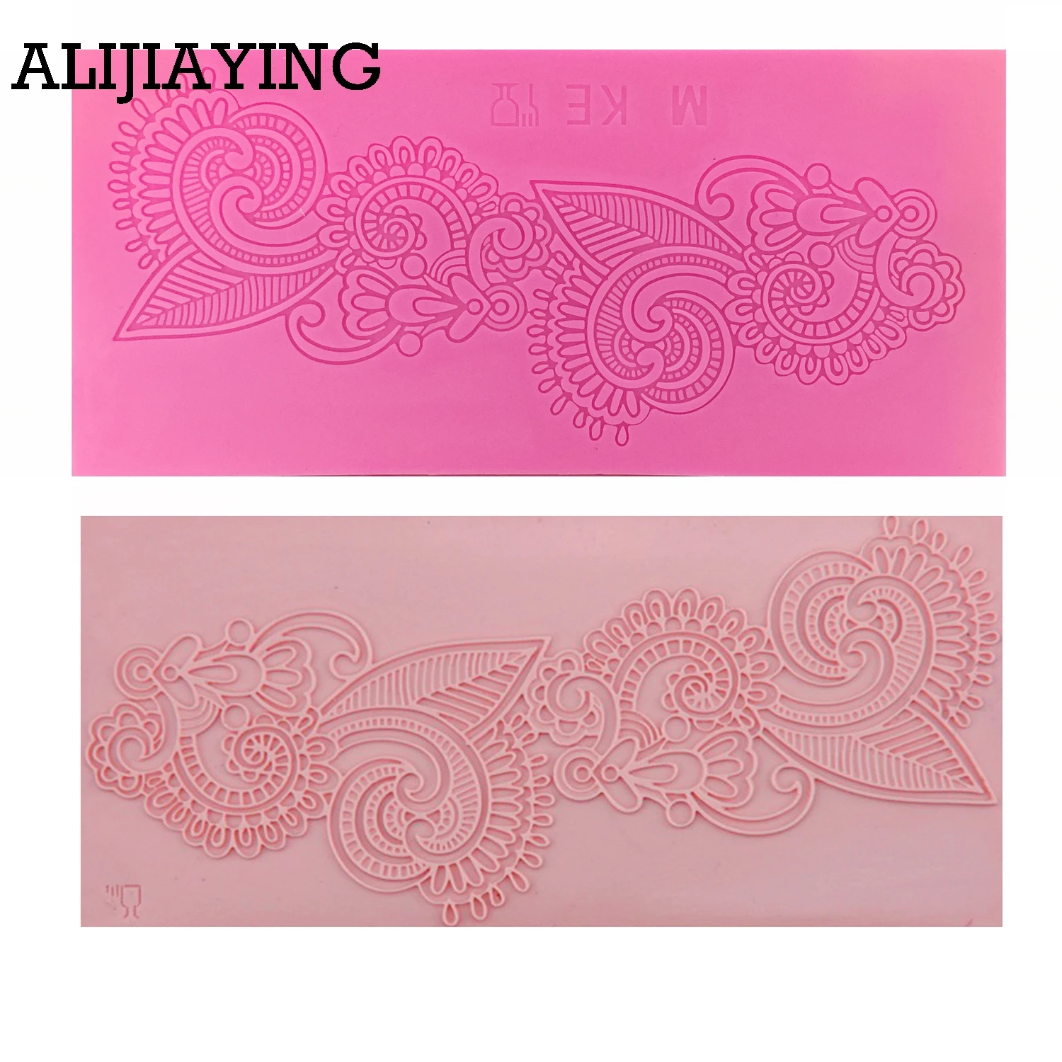 M0248 Silicone Cake Lace Mat Silicone Lace Mold Fondant Cake Decorating Tools Border Decoration Lace Mold Stencil Baking