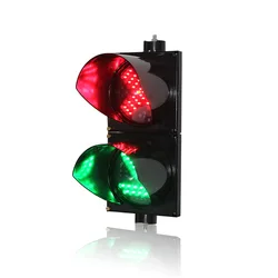 Boîtier pour parking DC12V 200mm PC | Forme de la flèche verte de la croix-rouge, stop go lumière longue