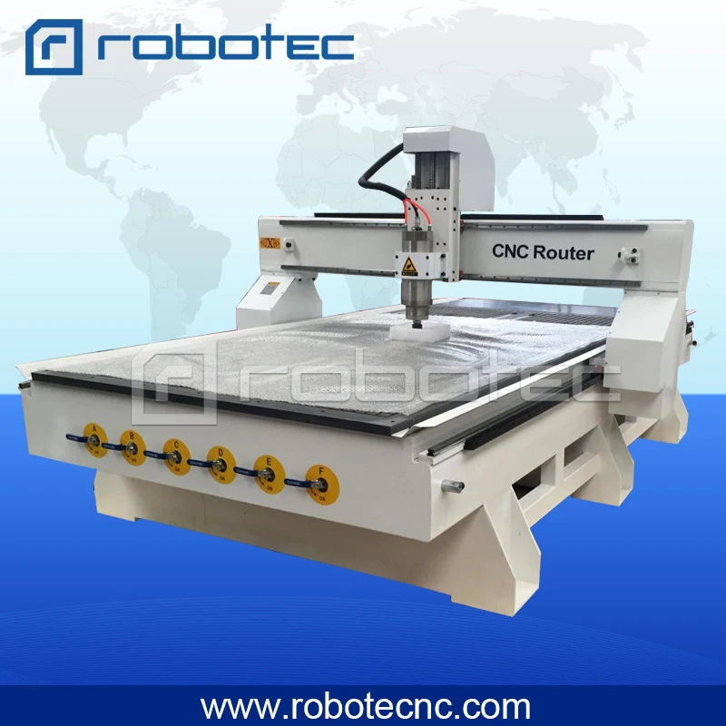 ROBOTEC Hot Sale!! 3D Aluminum Cutting Machine/Cnc Router 1325 With Vacuum Table/Wood Working Machine 1530