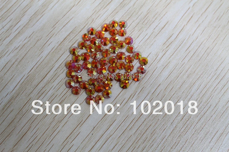 Darmowa wysyłka 10 brutto 1440 szt Hot sprzedaż najwyższej jakości HOT FIX DMC ss20 5mm rhinestone nowy kolor złoty orange ab