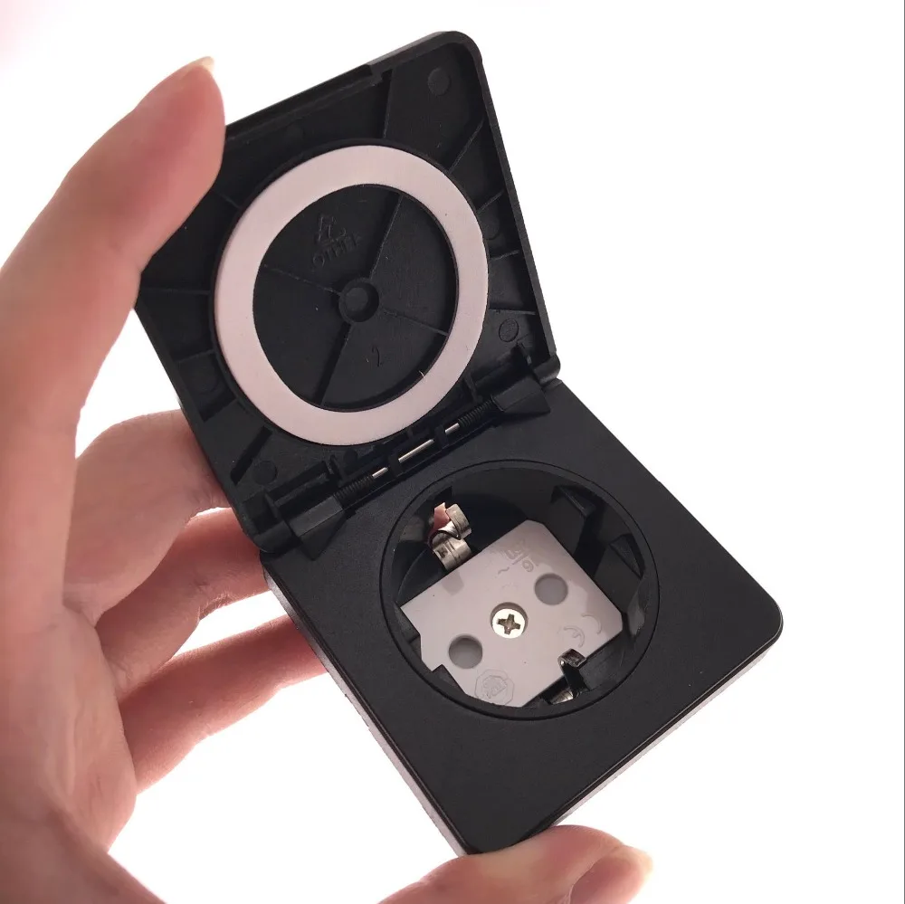 Germany Waterproof Industrial Socket AC Power Socket AU Concealed Plug Electrical Waterproof Cover Power Connector Safety Socket