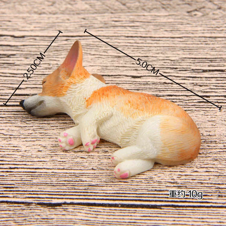 12 styles French Bulldog Sleepy corgis Dog Toys Action Figures PVC Model Toy Brinquedos Landscape Decor Animals Dolls Kids Gifts