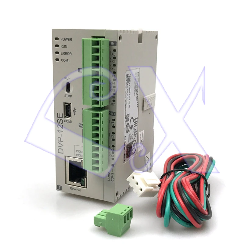 Delta Original SE series DVP12SE11T PLC programmable controller NPN transistor 8DI 4DO 3 COM Mini USB/RS485x2/Ethernet