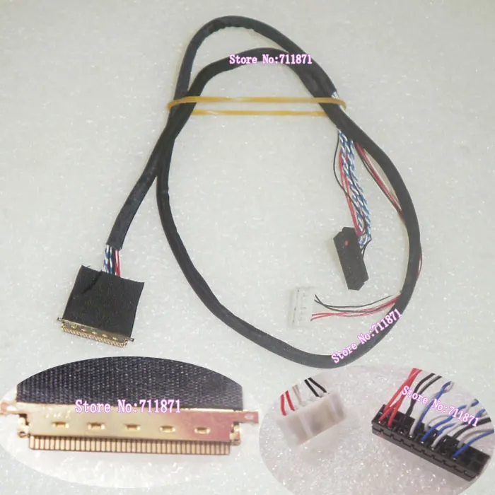 500 mm 20453 20454 040T LVDS 1 Kanal 6Bit 40P LCD-LED-Bildschirmkabel 40P WLED-Bildschirmkabel 40 Pin 13,3 14,1 15,4 LED-Bildschirm Leitungsdraht