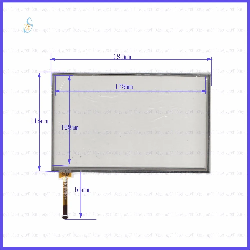 

ZhiYuSun KDT-6928 8inch resistance screen touch panel for Car DVD, 185*116 GPS Navigator screen glass this is compatible