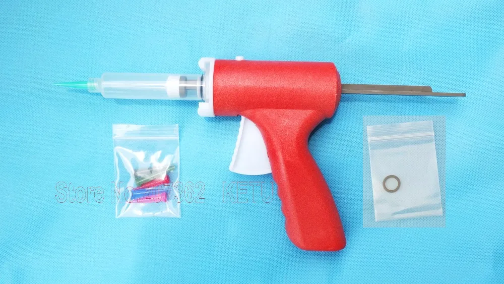 10cc Manual SyringeGun Paste Dispenser  KT-SG10 W dispense tips & syringe barrel