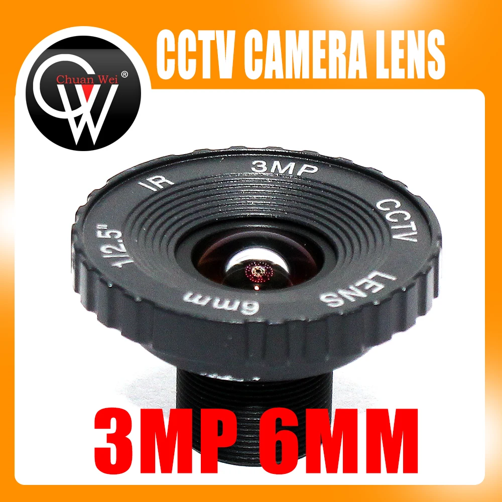 CCTV Lens 6mm 3MP 3 Megapixel MTV IR CCTV Lens HD camera M12 Mount For 720P /960P/ HD 1080P IP Camera